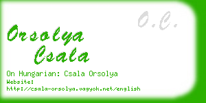 orsolya csala business card